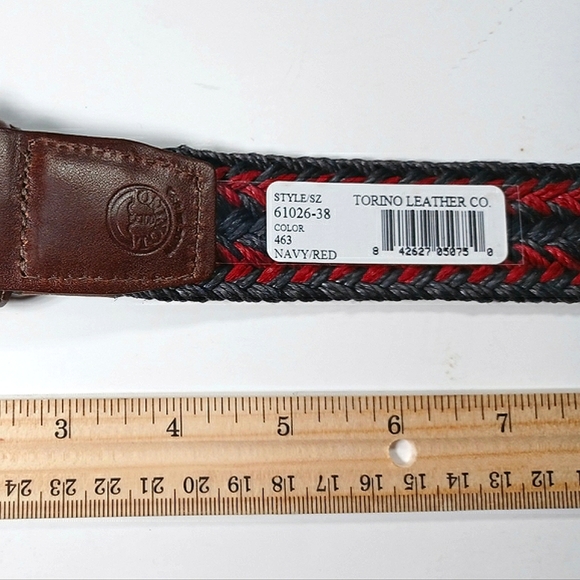 Casual Styling Belt, Men's 38, Made in USA - Picture 2 of 3